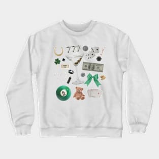 St Patricks Day Y2K Lucky Things Lucky Girl Syndrome Crewneck Sweatshirt